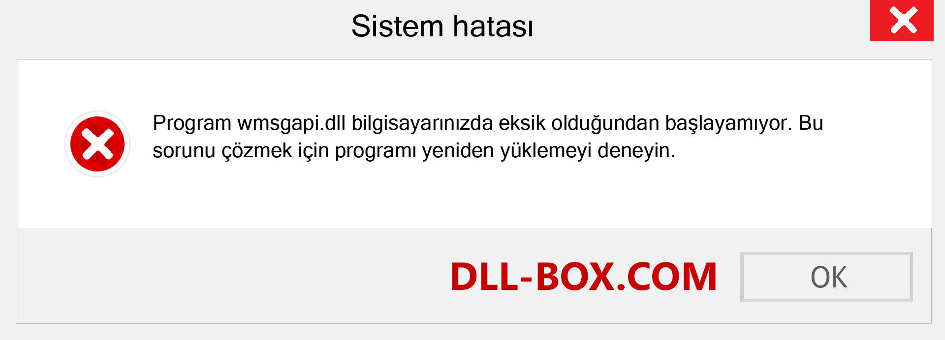 wmsgapi.dll dosyası eksik mi? Windows 7, 8, 10 için İndirin - Windows'ta wmsgapi dll Eksik Hatasını Düzeltin, fotoğraflar, resimler